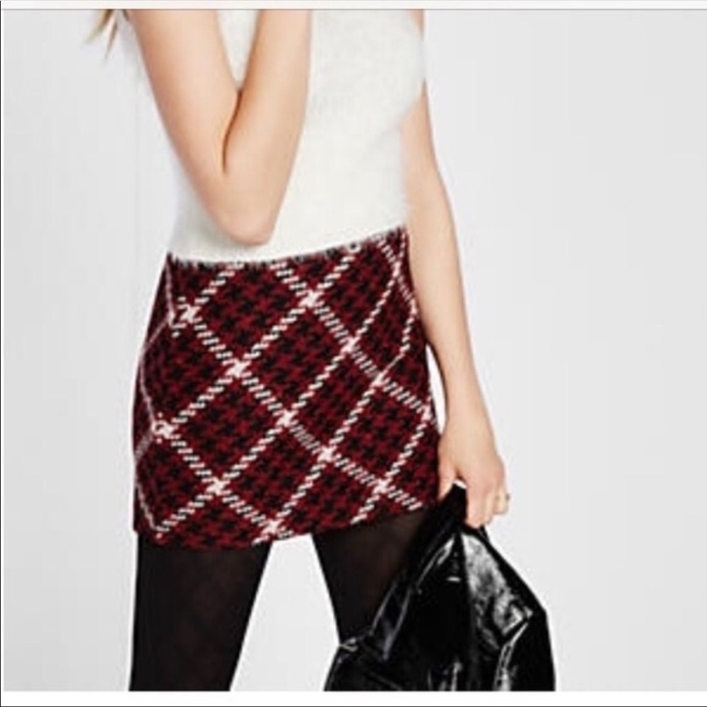 Express tweed mini skirt